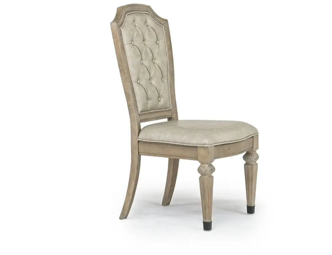 Durango Dining Table, 4 Side Chairs & 2 Arm Chairs In Fawn