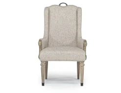 Durango Dining Table, 4 Side Chairs & 2 Arm Chairs In Fawn