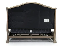Durango Upholstered Sleigh Bed W/ Storage In Fawn, Queen