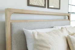 Easton Upholstered Bed In Natural, Ca King