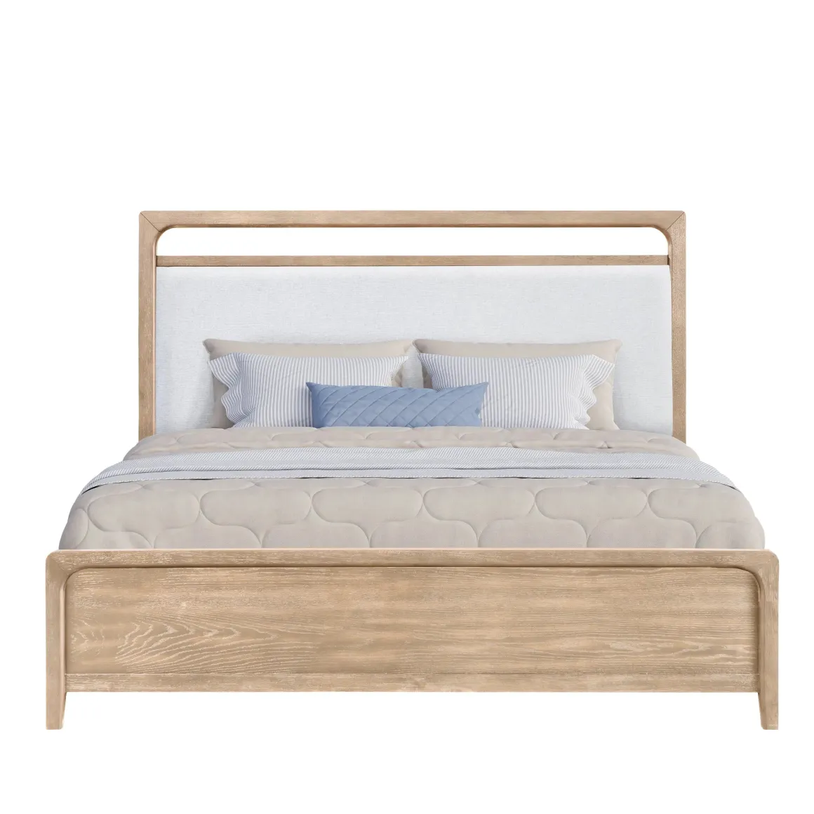 Easton Upholstered Bed In Natural, Ca King