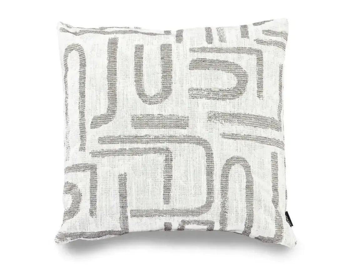 Emmy Accent Pillow In Brown Leather