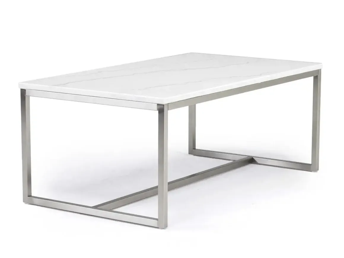 Esme Round Coffee Table In Snowfall