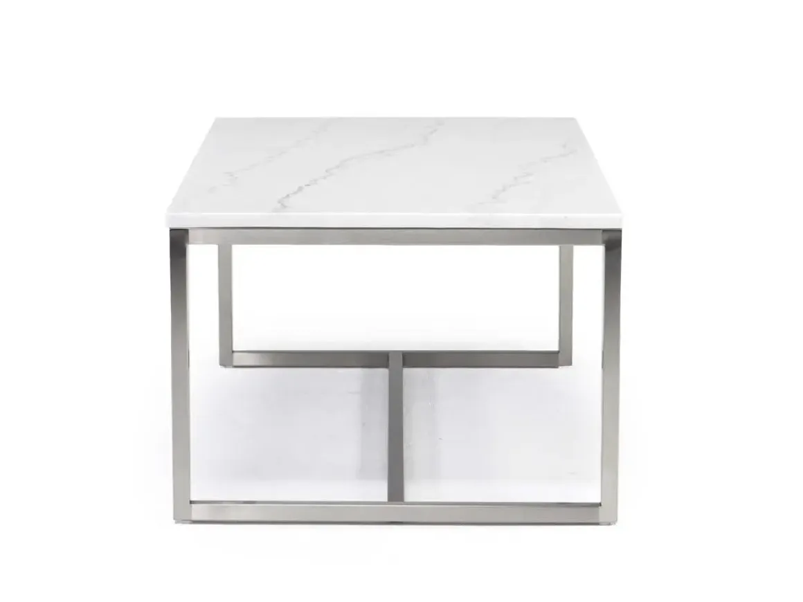 Esme Round Coffee Table In Snowfall