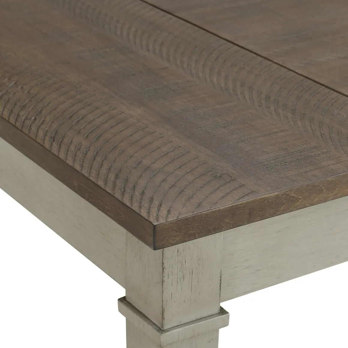 Farmington Dining Bench In Medium Brown/Washed Stone