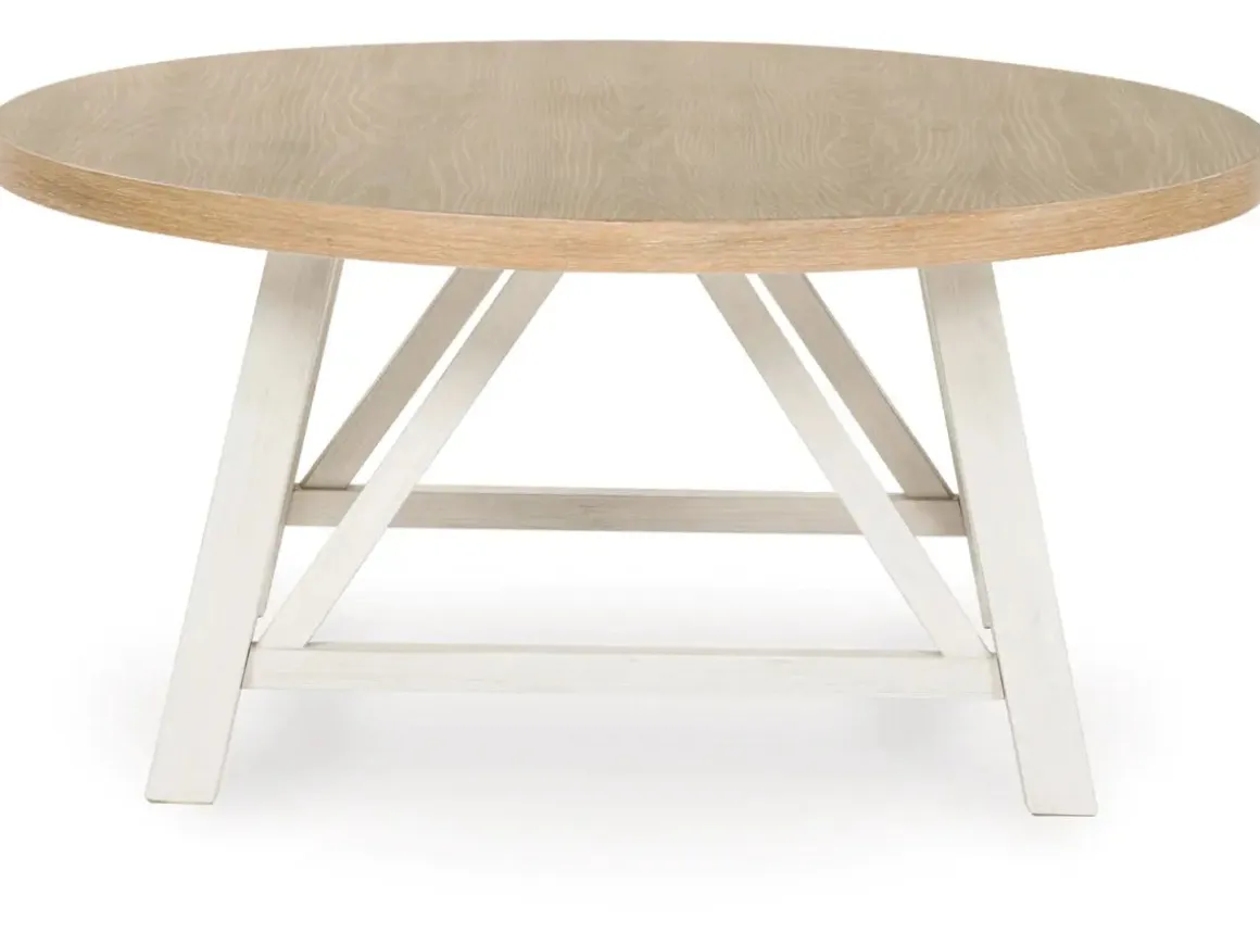 Fawndell Coffee Table & 2 End Tables In Antique White/Brown