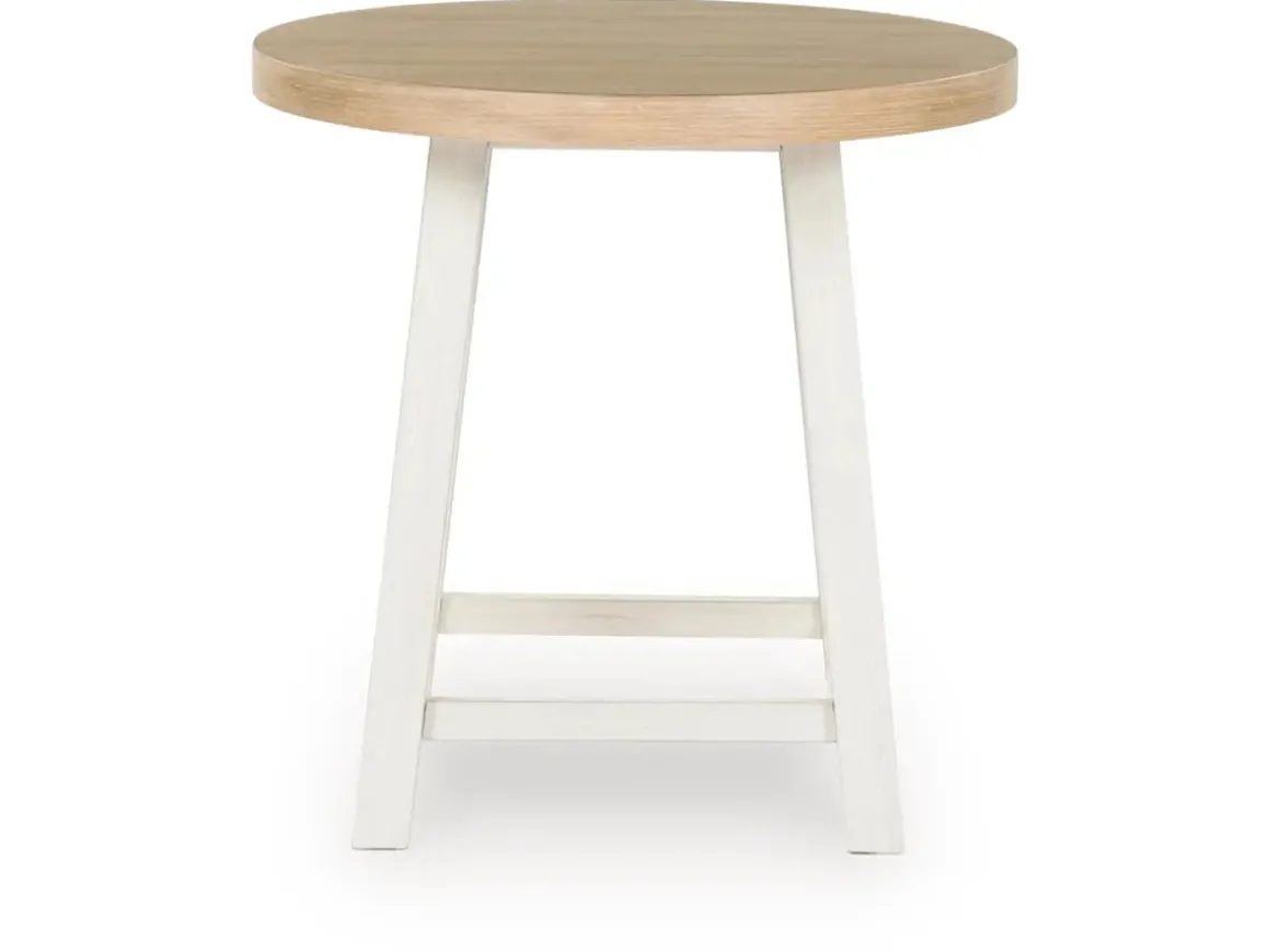 Fawndell Coffee Table & 2 End Tables In Antique White/Brown