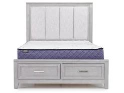 Fiona Storage Bed In Mist Gray, Queen