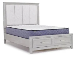 Fiona Storage Bed In Mist Gray, Queen