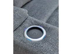 Forest Lake 2 Power Console Loveseat In Alloy