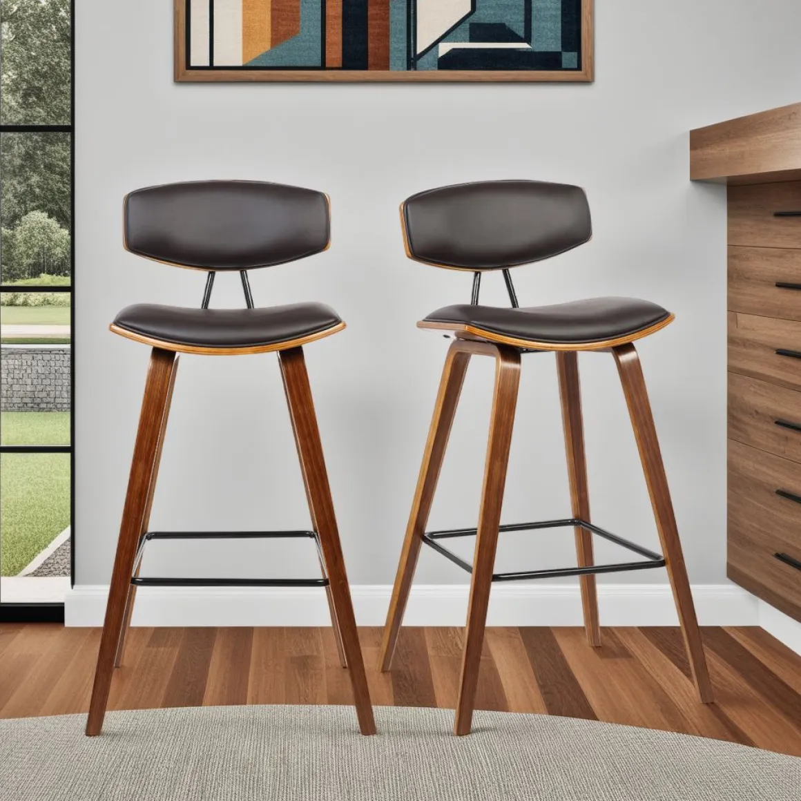 Fox Barstool In Brown