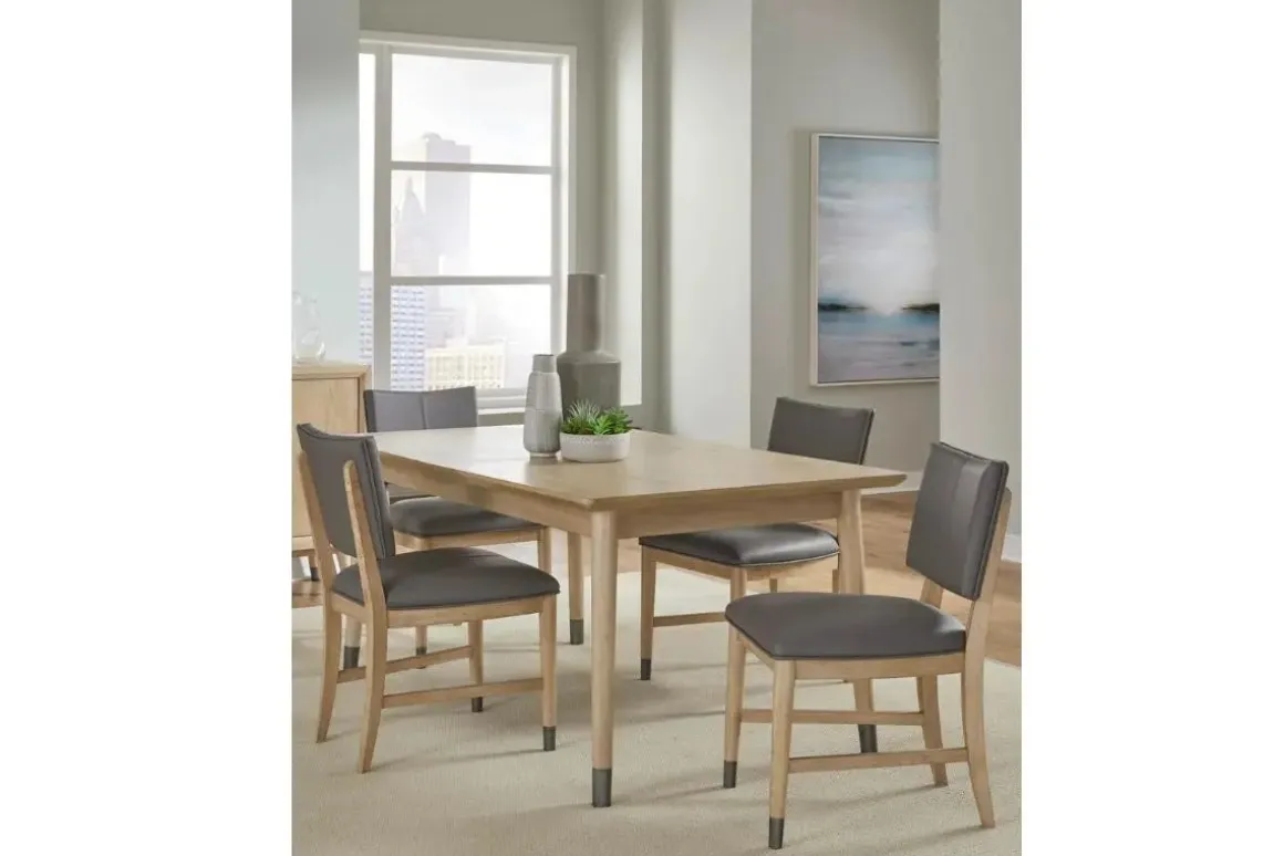 Franklin Dining Table & 4 Chairs In Au Natural