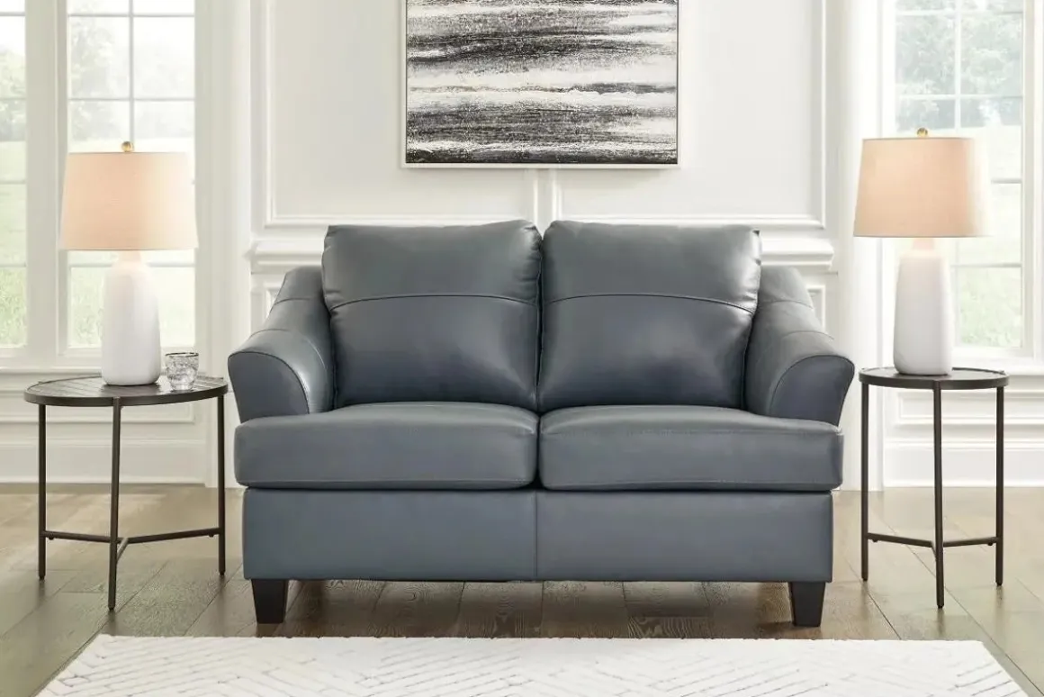 Genoa Loveseat In Coconut Leather