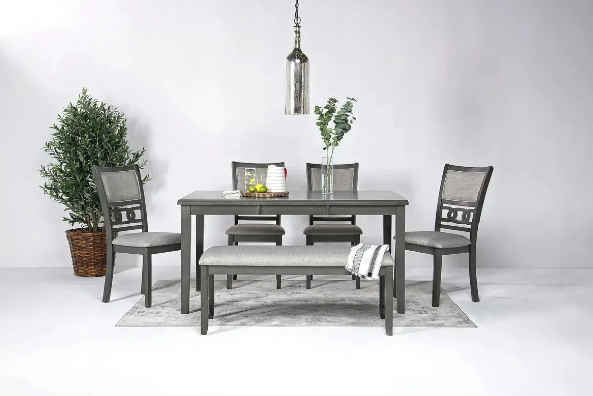 Gia Dining Bench In Dark Brown
