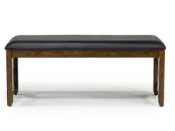 Gia Dining Bench In Dark Brown
