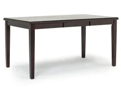 Gia Dining Table & 4 Chairs In Dark Brown