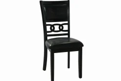 Gia Round Dining Table & 4 Chairs In Dark Brown
