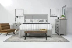 Grace Dresser In Elephant Gray