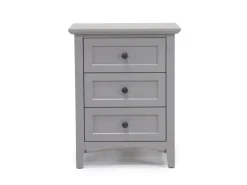 Grace Panel Bed, Dresser, Mirror & Nightstand In Snowfall, Full