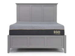 Grace Panel Bed, Dresser, Mirror & Nightstand In Snowfall, Full