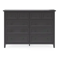 Grace Panel Bed, Dresser, Mirror & Nightstand In Snowfall, Full