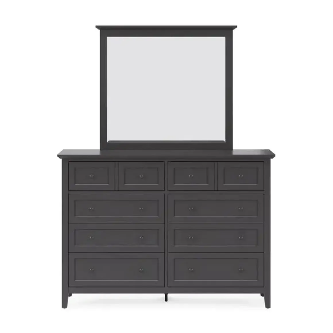Grace Storage Bed, Dresser, Mirror & Nightstand In Snowfall, Full