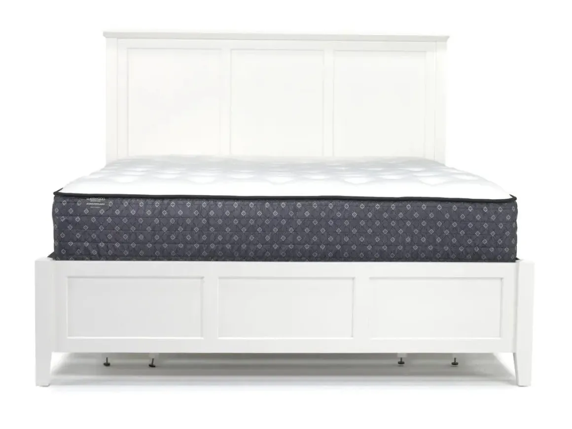 Grace Storage Bed, Dresser, Mirror & Nightstand In Snowfall, Full