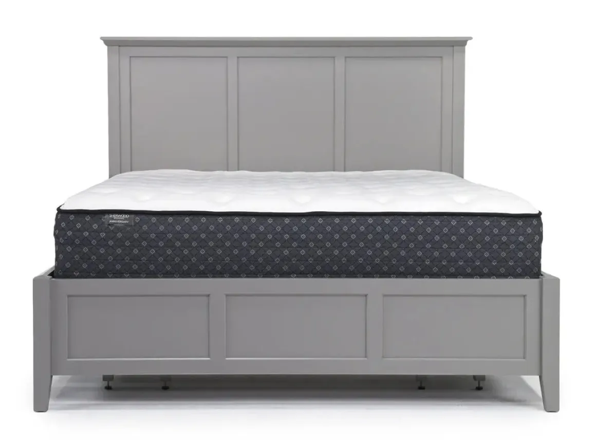 Grace Storage Bed, Dresser, Mirror & Nightstand In Snowfall, Full