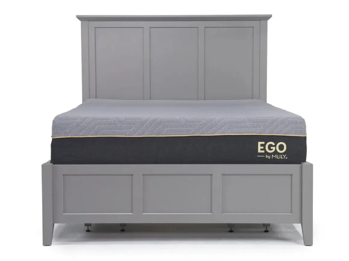 Grace Storage Bed, Dresser, Mirror & Nightstand In Snowfall, Full
