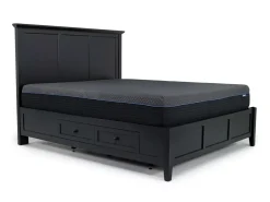 Grace Storage Bed, Dresser, Mirror & Nightstand In Snowfall, Full