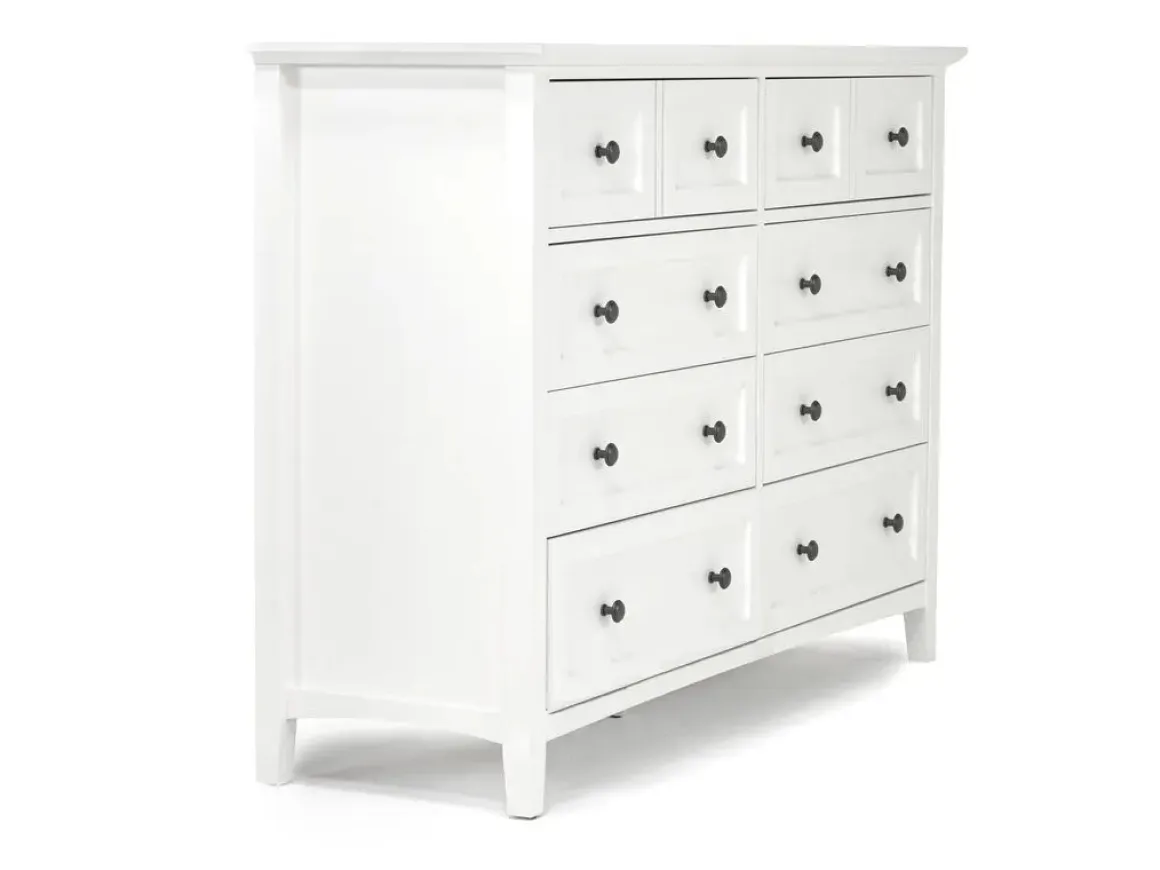 Grace Storage Bed, Dresser, Mirror & Nightstand In Snowfall, Full