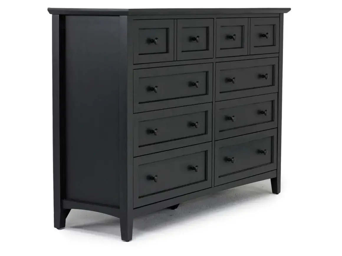 Grace Storage Bed, Dresser, Mirror & Nightstand In Snowfall, Full