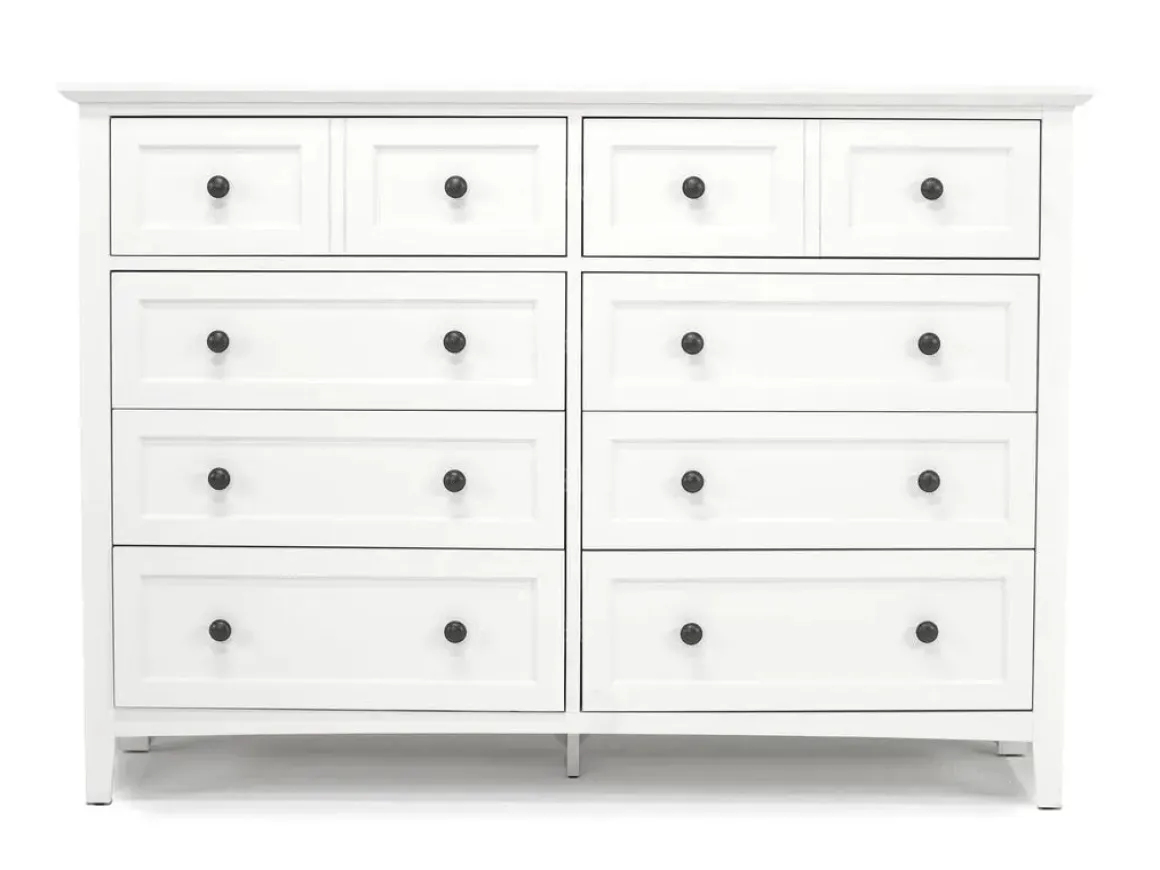 Grace Storage Bed, Dresser, Mirror & Nightstand In Snowfall, Full