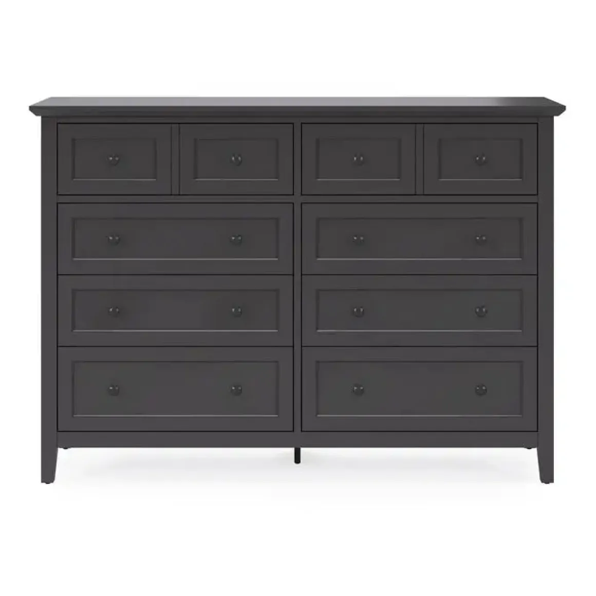 Grace Storage Bed, Dresser, Mirror & Nightstand In Snowfall, Full