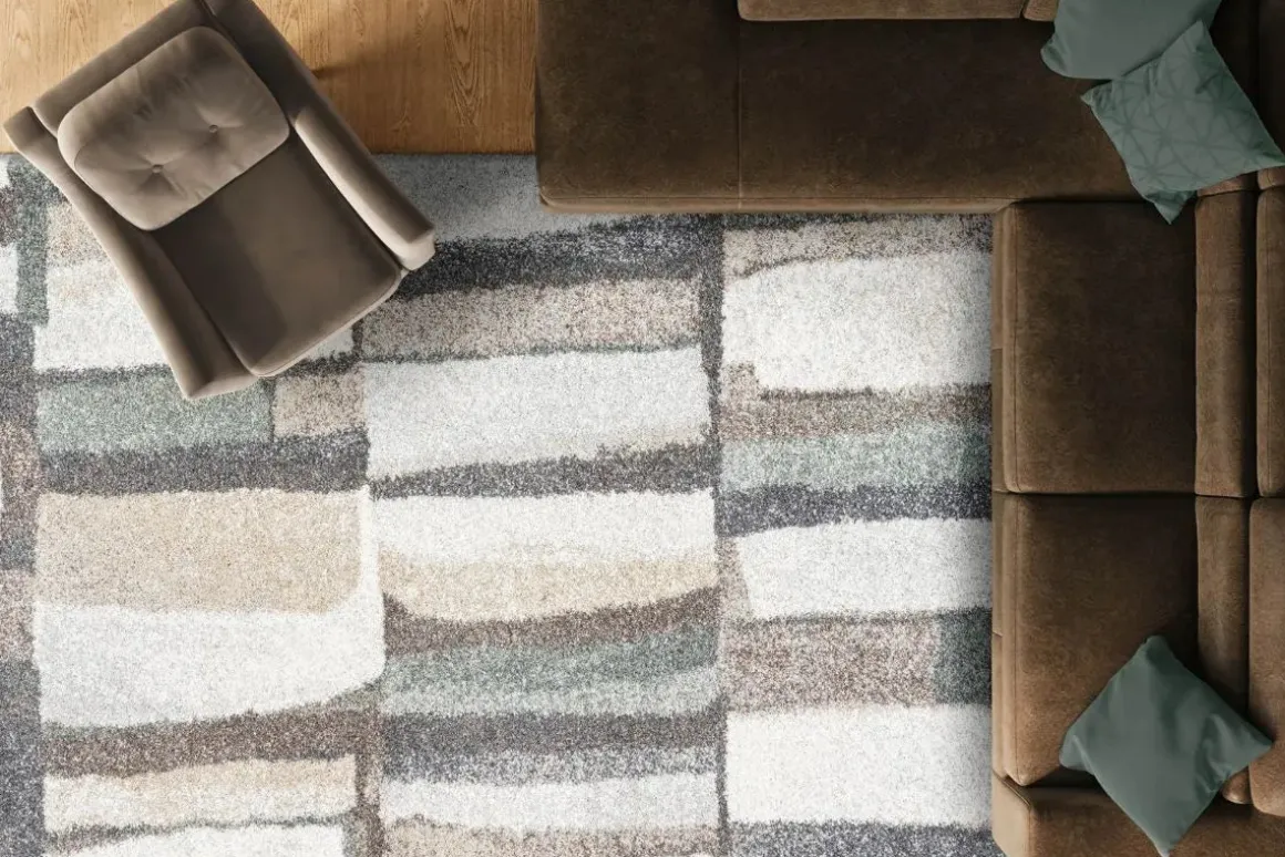 Granada Sevilla Rug In Multicolor/Sage, 5’ X 7’