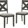 Gulliver Side Chair In Rustic Brown, Set Of 2