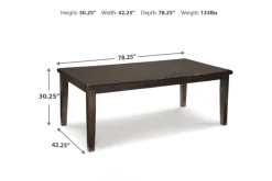 Haddigan Extendable Dining Table & 6 Chairs In Dark Brown