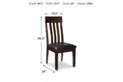 Haddigan Extendable Dining Table & 6 Chairs In Dark Brown