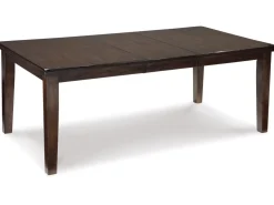 Haddigan Extendable Dining Table & 4 Chairs In Dark Brown