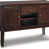 Haddigan Server In Dark Brown