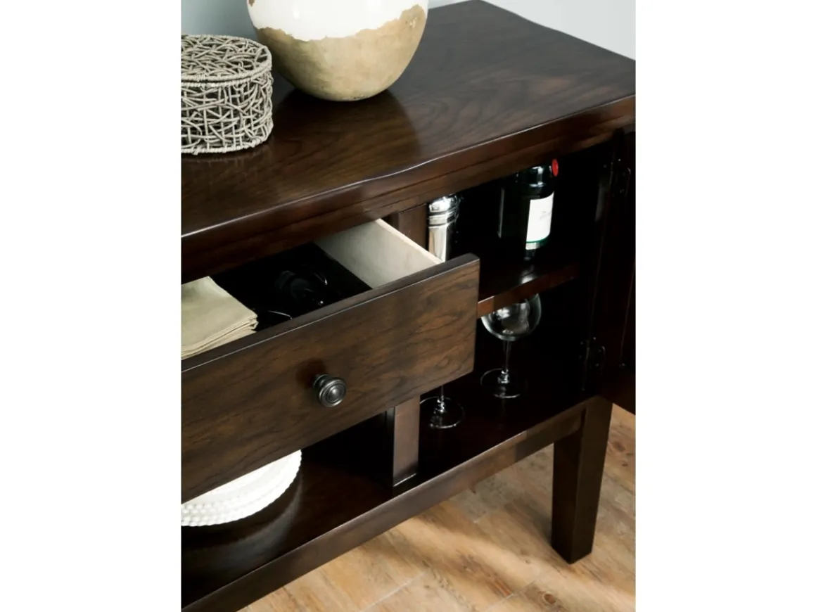 Haddigan Server In Dark Brown