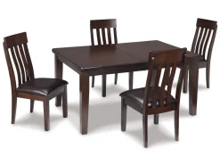Haddigan Side Chair In Dark Brown, Set Of 2