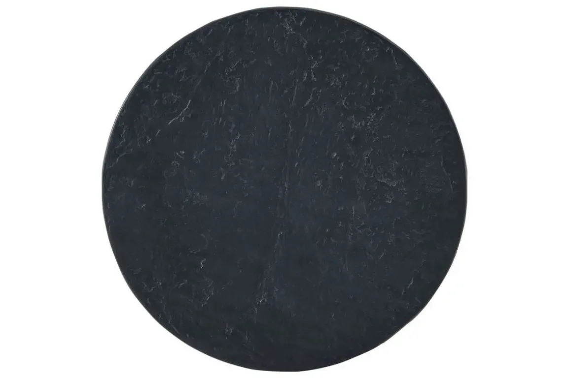 Hurlee Outdoor Round Accent Table In Gray