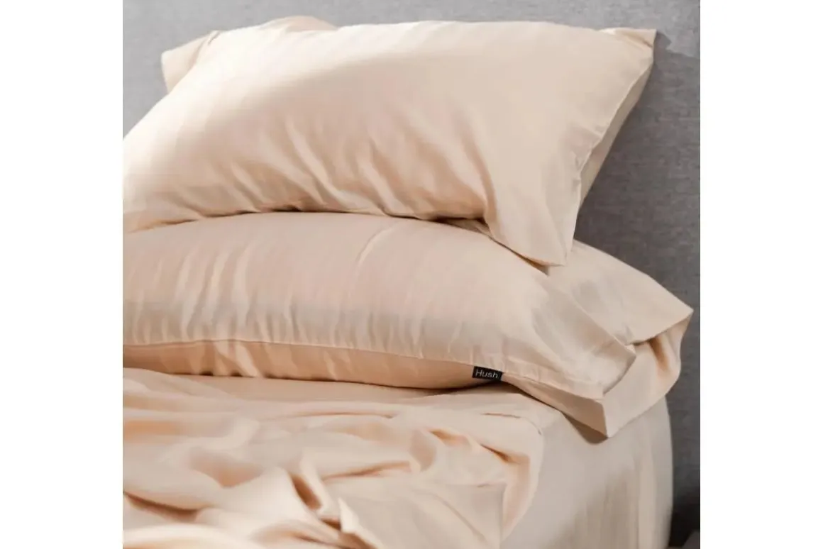 Iced Bamboo Cooling Sheets & Pillowcase Set In Charcoal, Twin
