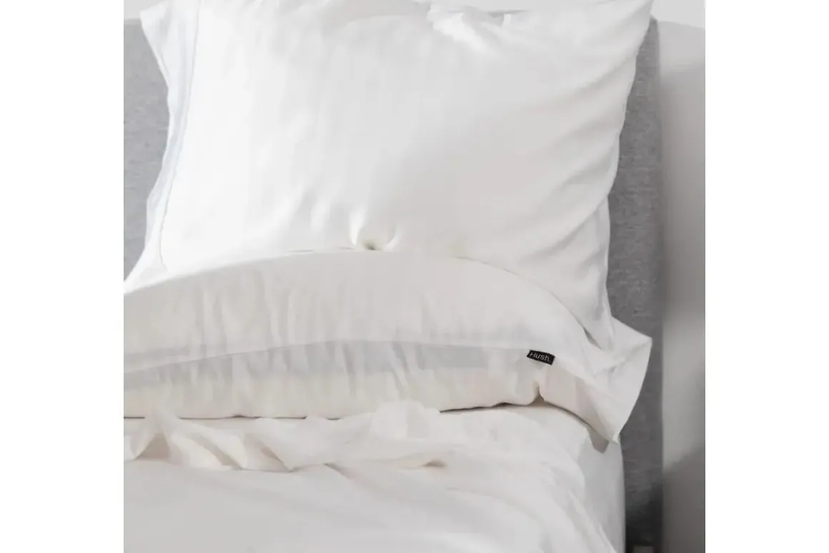 Iced Bamboo Cooling Sheets & Pillowcase Set In Charcoal, Twin