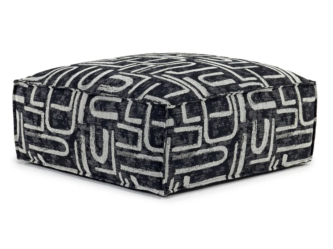 Jakob Accent Ottoman In Sherpa Gray