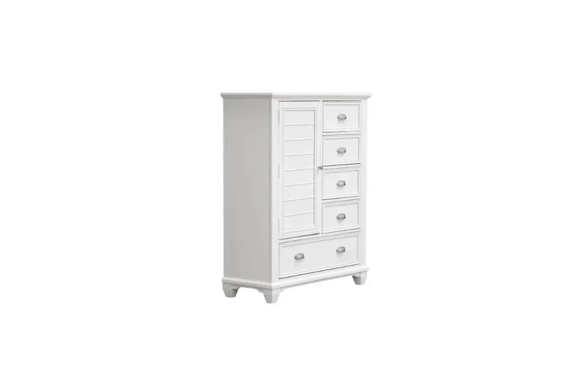 Jamestown Door Chest In White