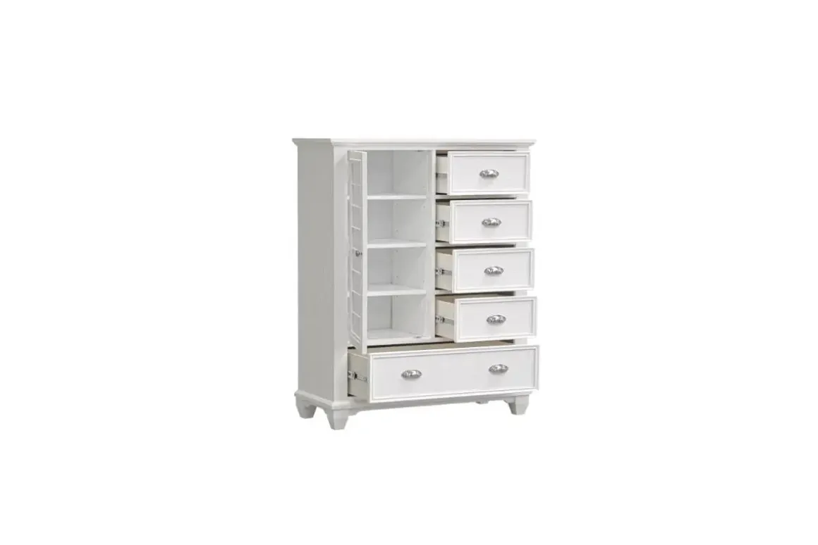 Jamestown Door Chest In White