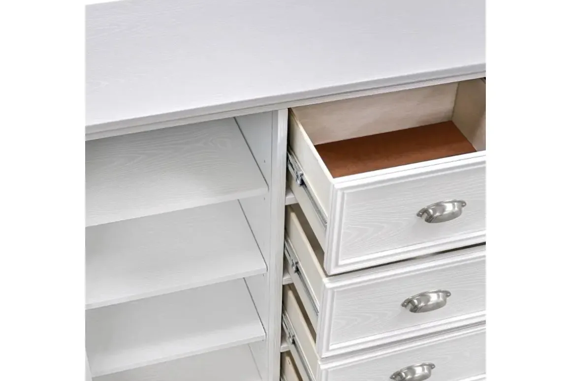 Jamestown Door Chest In White