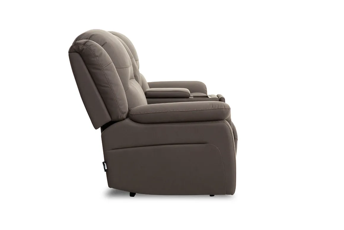 Jaxon 2 Power Console Loveseat In Mushroom